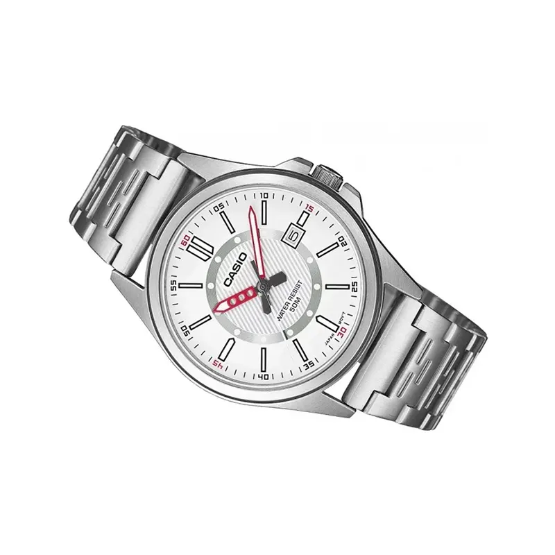 Casio White Classic Dial Men's Watch-  MTP-E700D-7EVDF